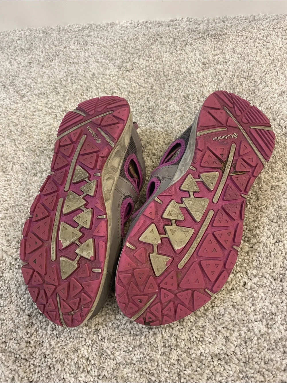 Columbia girls Gray and Pink Trail Runner